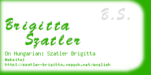 brigitta szatler business card